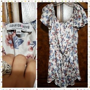 Fashion Nova Floral Romper